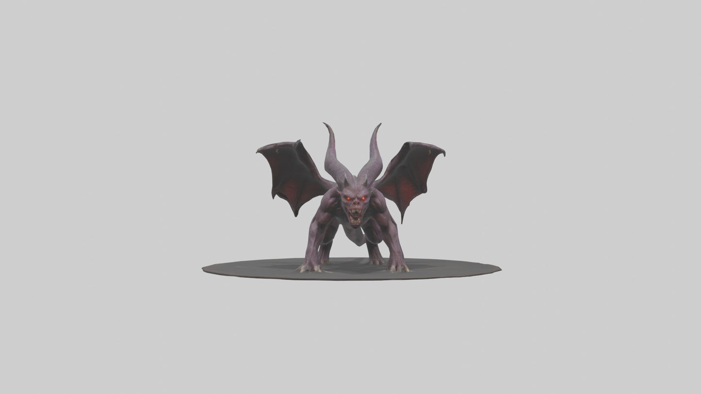 3D model Roaming Demon Beast model VR / AR / low-poly