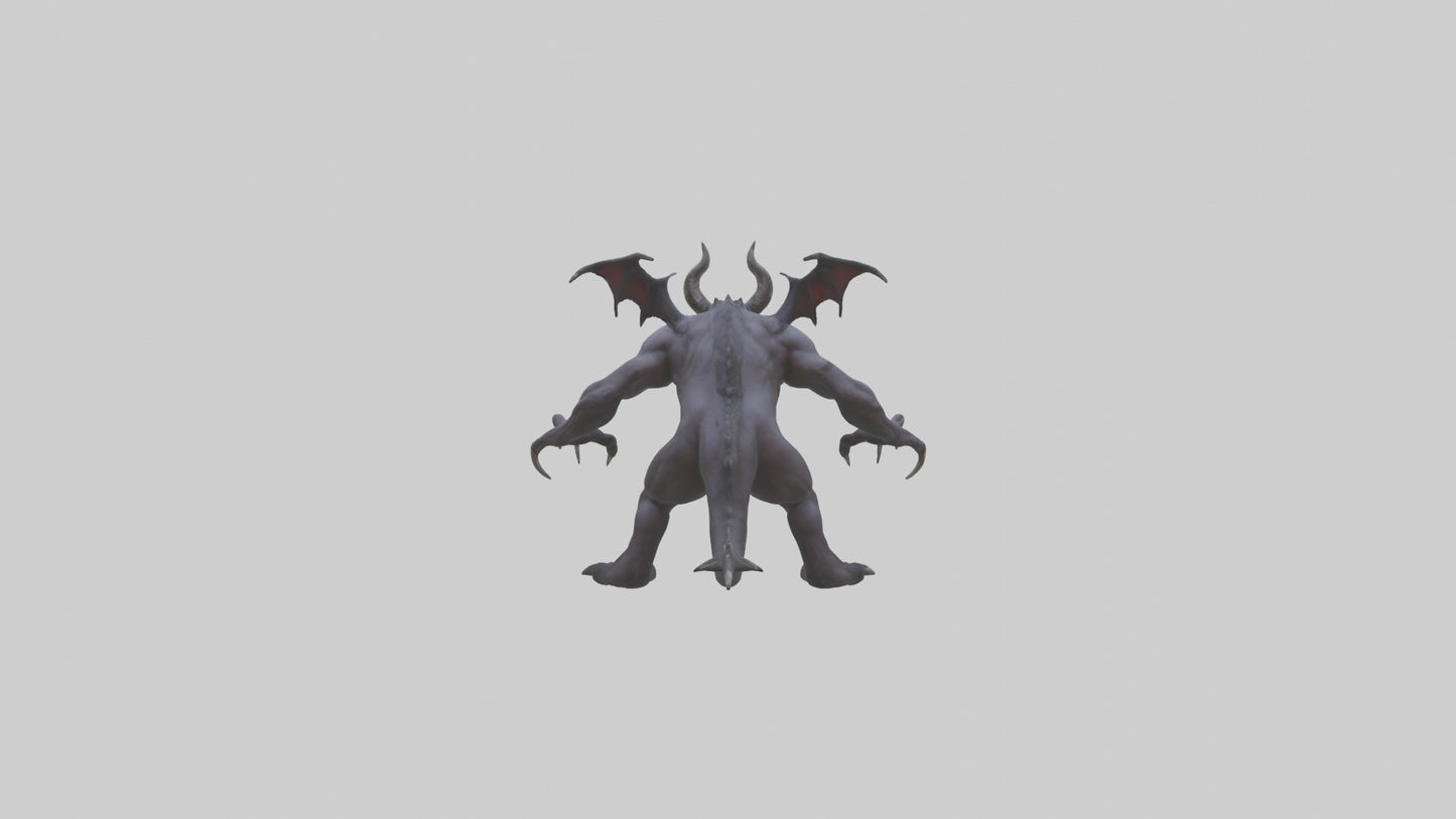 3D model Roaming Demon Beast model VR / AR / low-poly