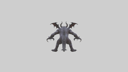 3D model Roaming Demon Beast model VR / AR / low-poly