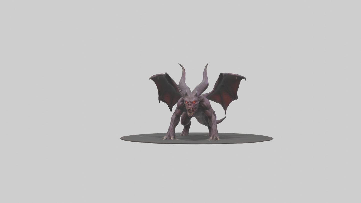 3D model Roaming Demon Beast model VR / AR / low-poly