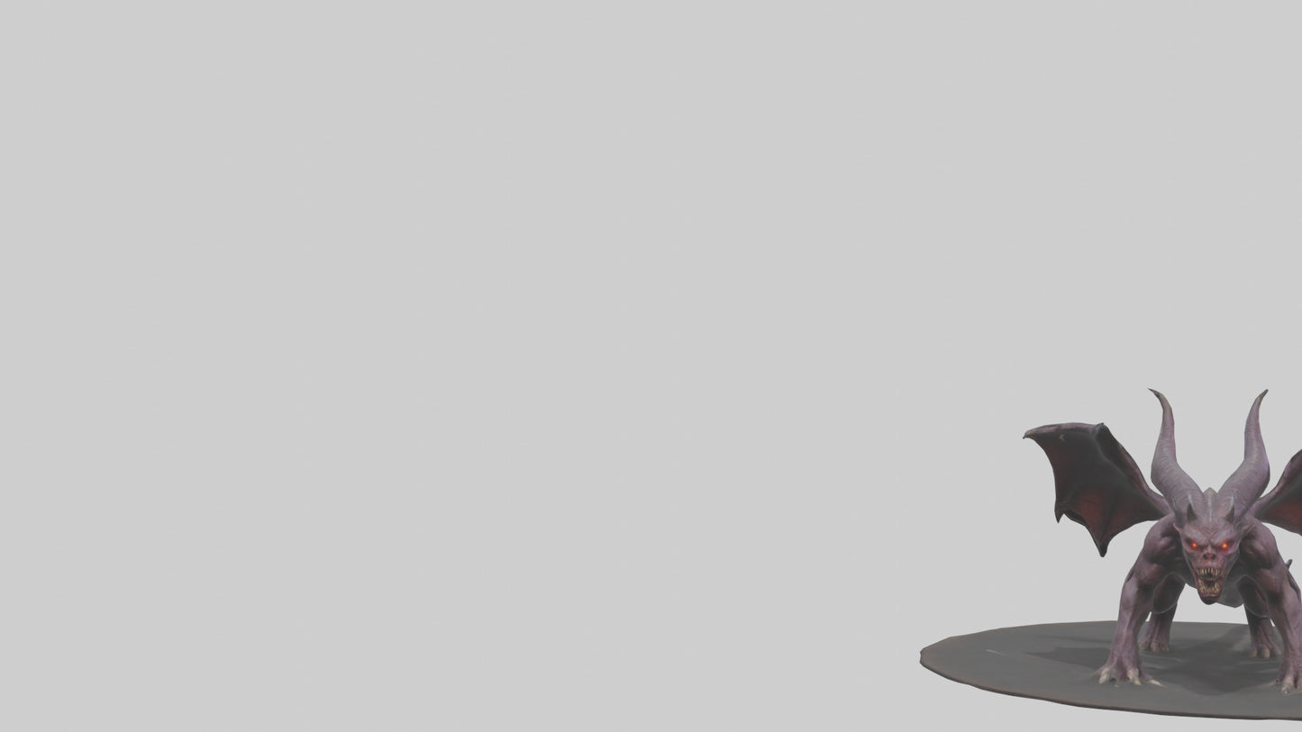 3D model Roaming Demon Beast model VR / AR / low-poly