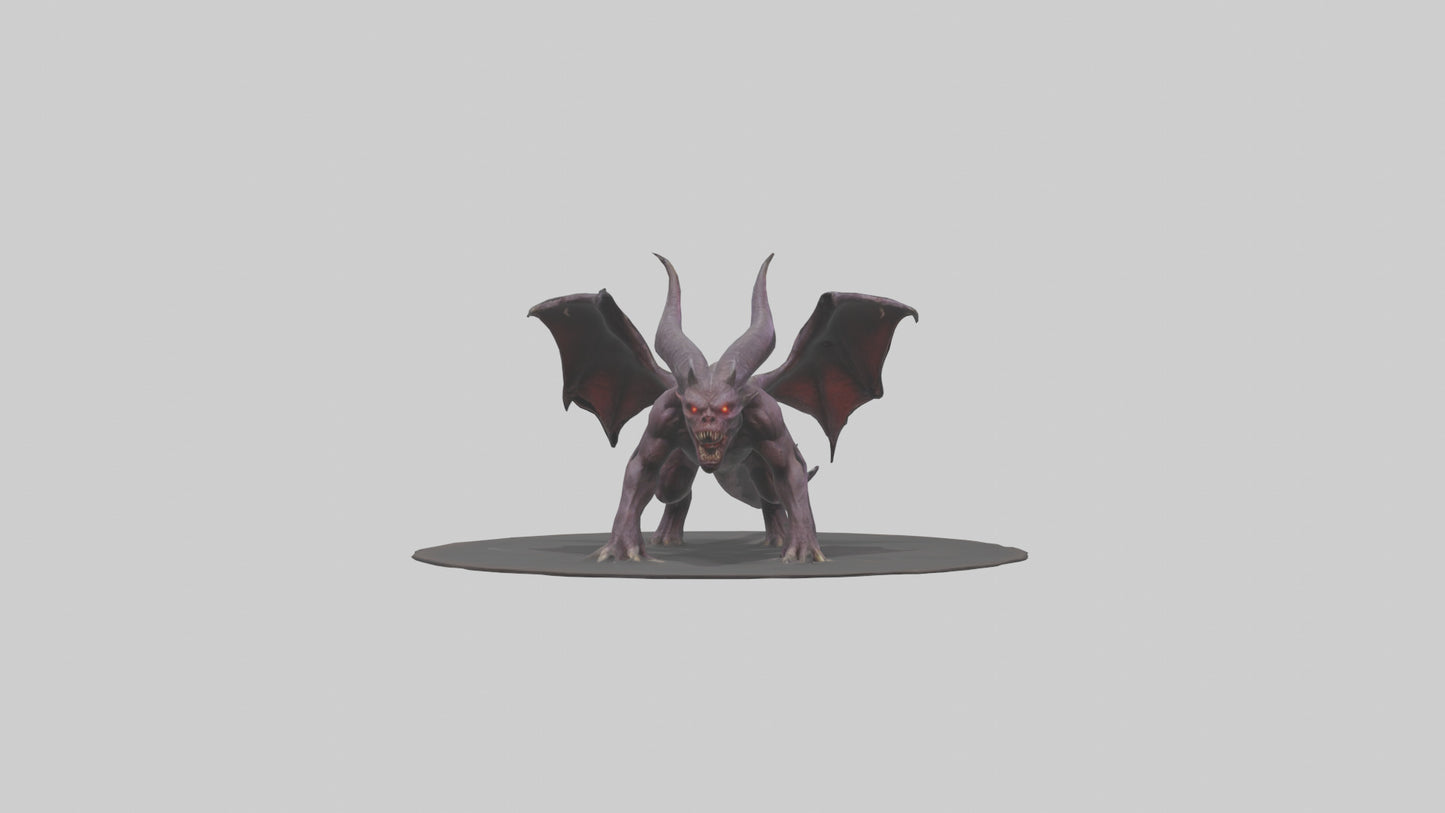 3D model Roaming Demon Beast model VR / AR / low-poly