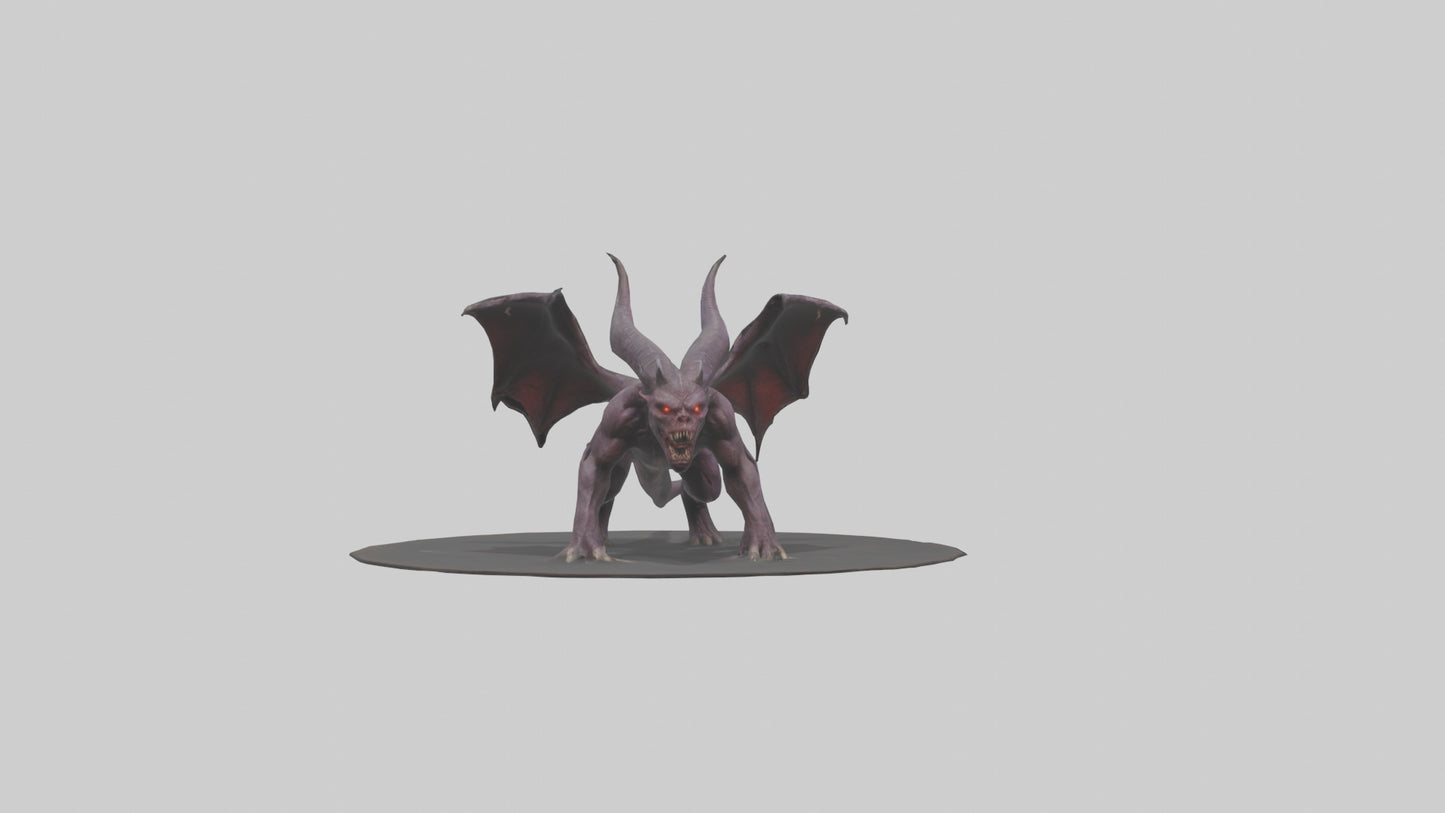 3D model Roaming Demon Beast model VR / AR / low-poly