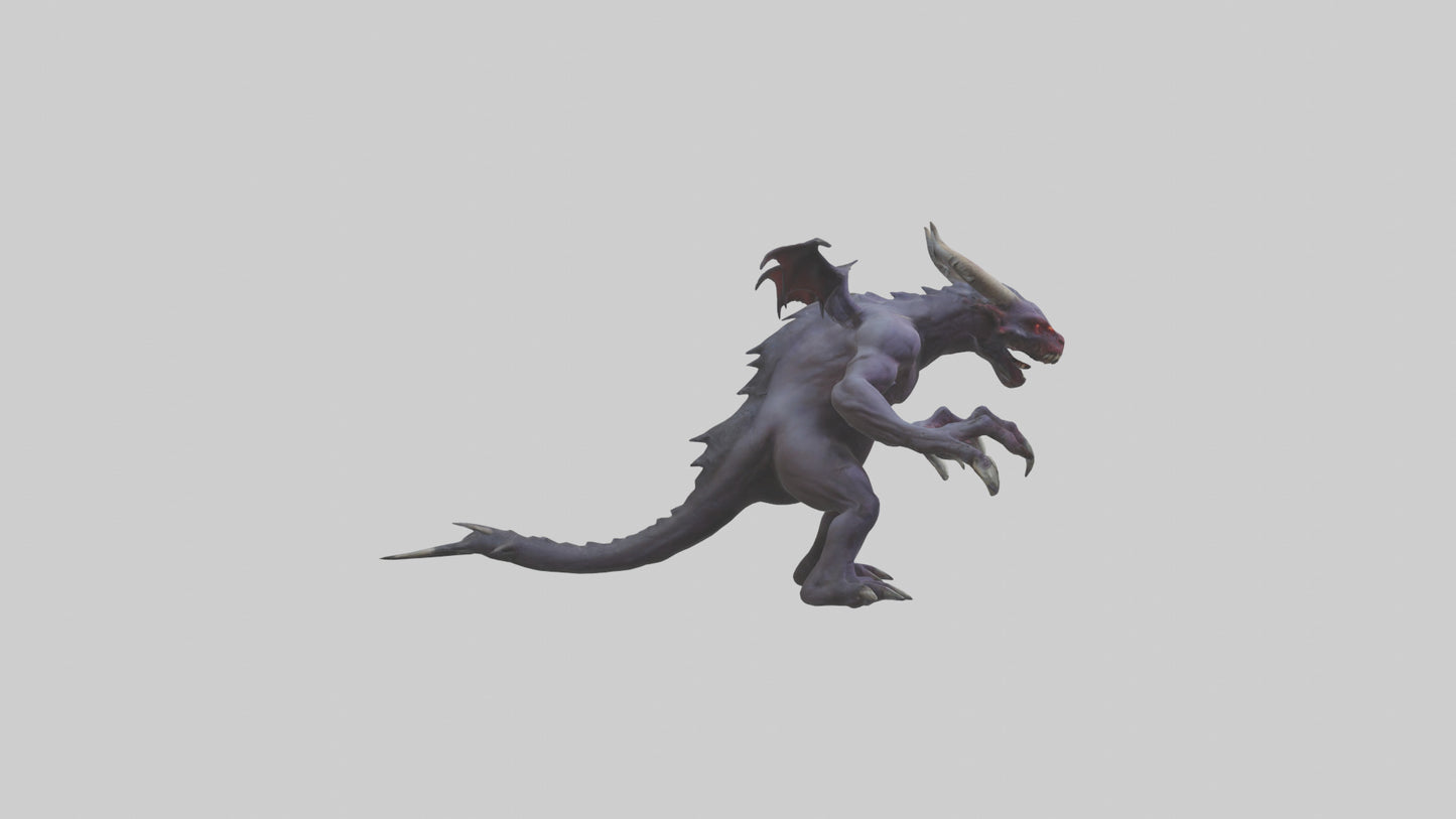 3D model Roaming Demon Beast model VR / AR / low-poly