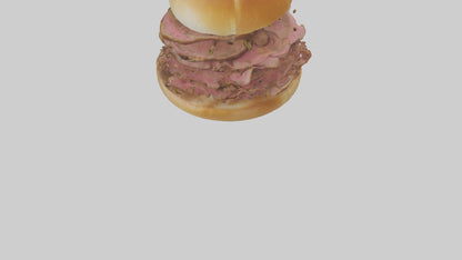 3D model Roast beef sandwich model VR / AR / low-poly