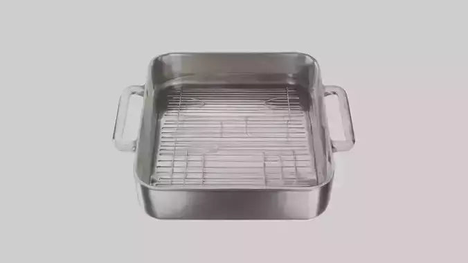 3D model Roasting Pan model VR / AR / low-poly