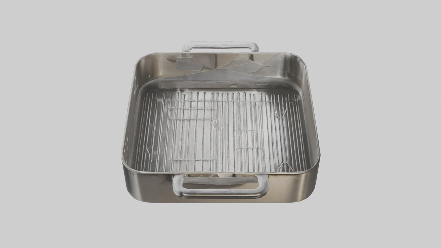3D model Roasting Pan model VR / AR / low-poly