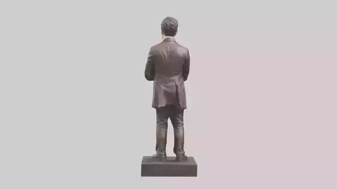 3D model Robert Downey Jr statue model VR / AR / low-poly