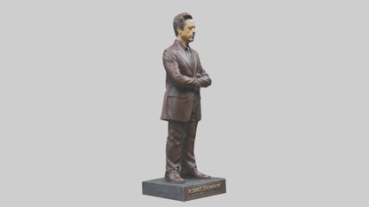 3D model Robert Downey Jr statue model VR / AR / low-poly
