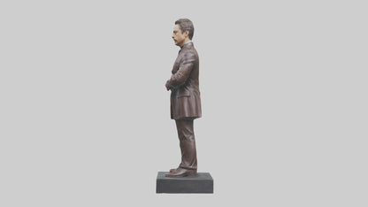 3D model Robert Downey Jr statue model VR / AR / low-poly