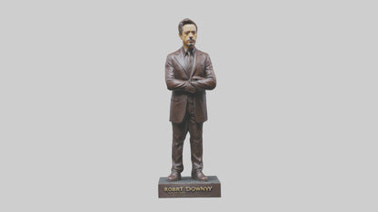 3D model Robert Downey Jr statue model VR / AR / low-poly