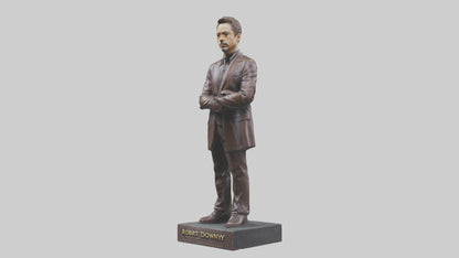 3D model Robert Downey Jr statue model VR / AR / low-poly