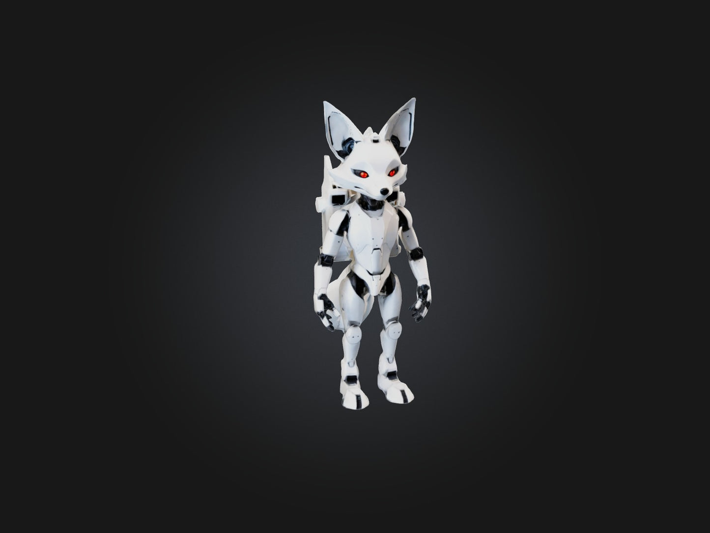 3D model RoboFox Model VR / AR / low-poly