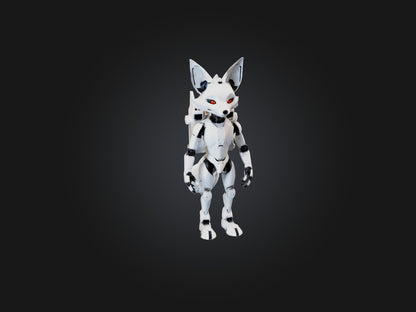 3D model RoboFox Model VR / AR / low-poly