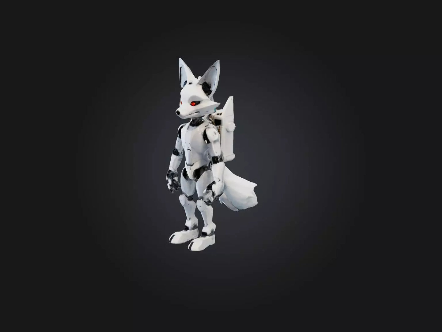 3D model RoboFox Model VR / AR / low-poly