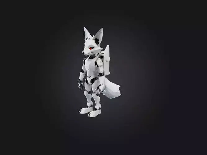 3D model RoboFox Model VR / AR / low-poly