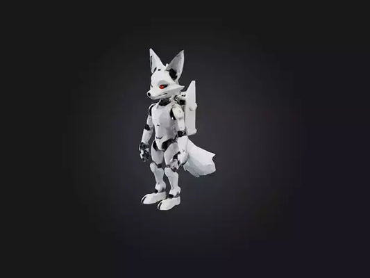 3D model RoboFox Model VR / AR / low-poly