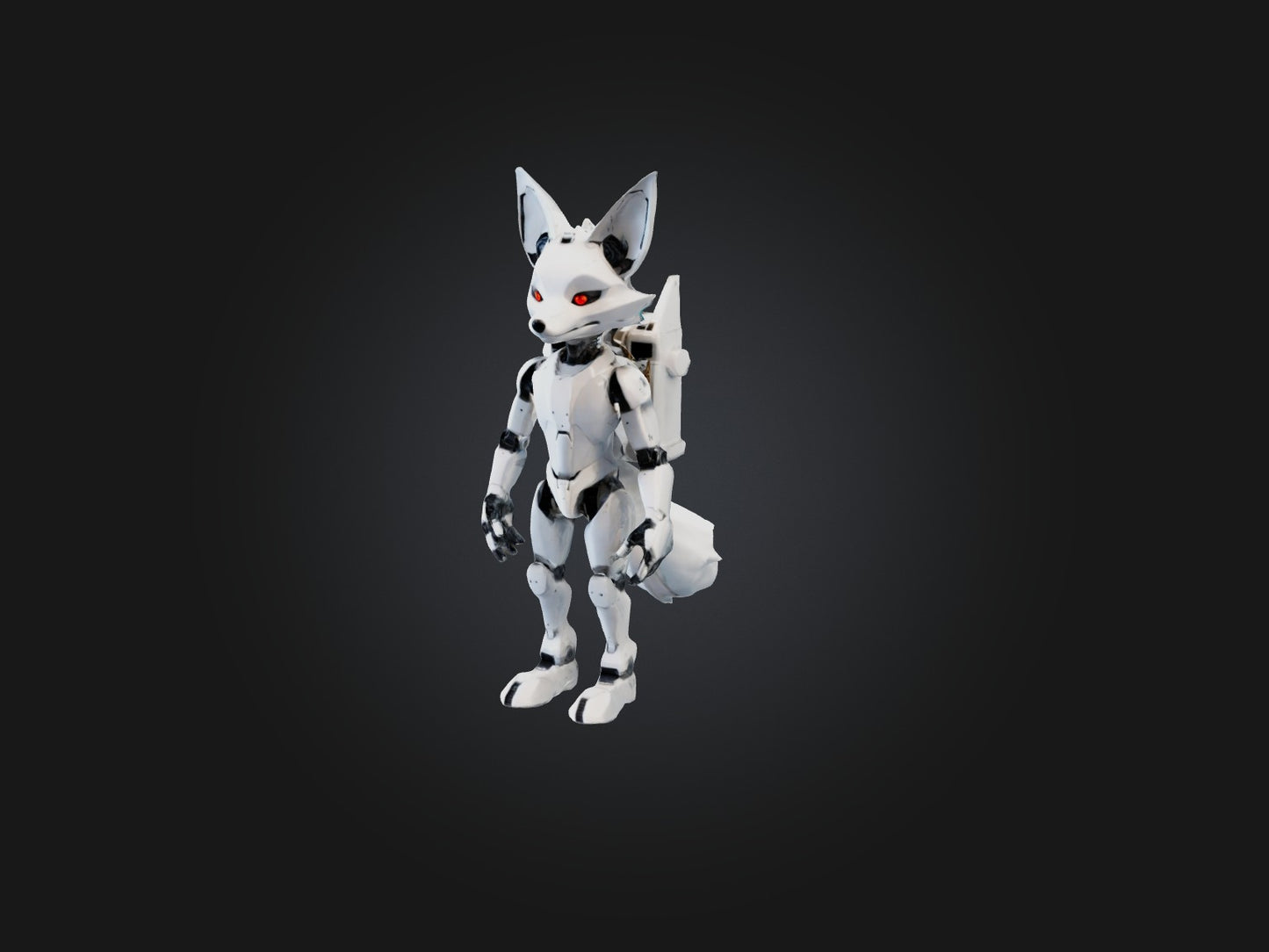 3D model RoboFox Model VR / AR / low-poly