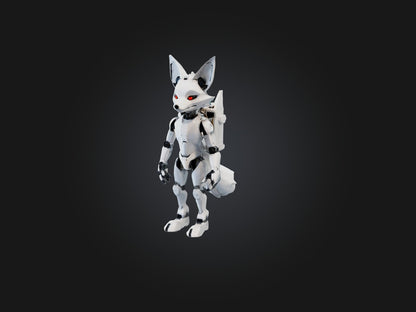 3D model RoboFox Model VR / AR / low-poly