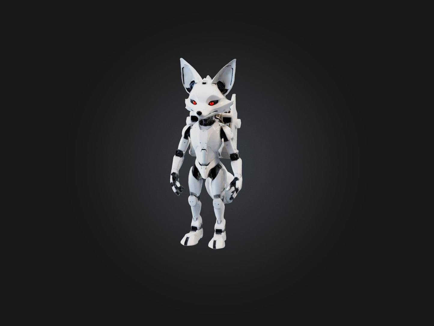 3D model RoboFox Model VR / AR / low-poly