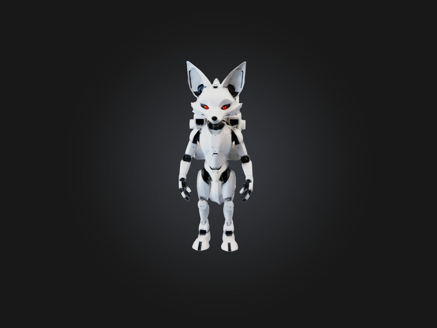 3D model RoboFox Model VR / AR / low-poly