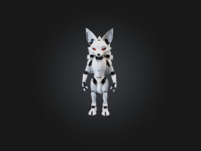 3D model RoboFox Model VR / AR / low-poly