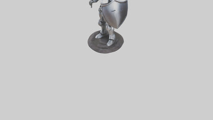 3D model RoboKnight statue model VR / AR / low-poly
