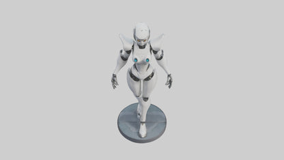 3D model RoboPilot statue model VR / AR / low-poly