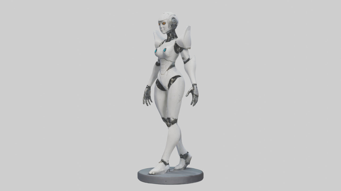 3D model RoboPilot statue model VR / AR / low-poly