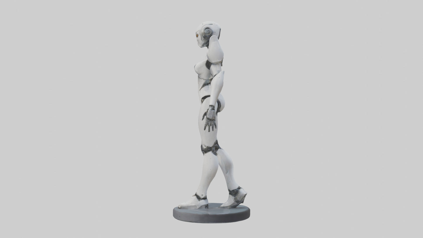 3D model RoboPilot statue model VR / AR / low-poly