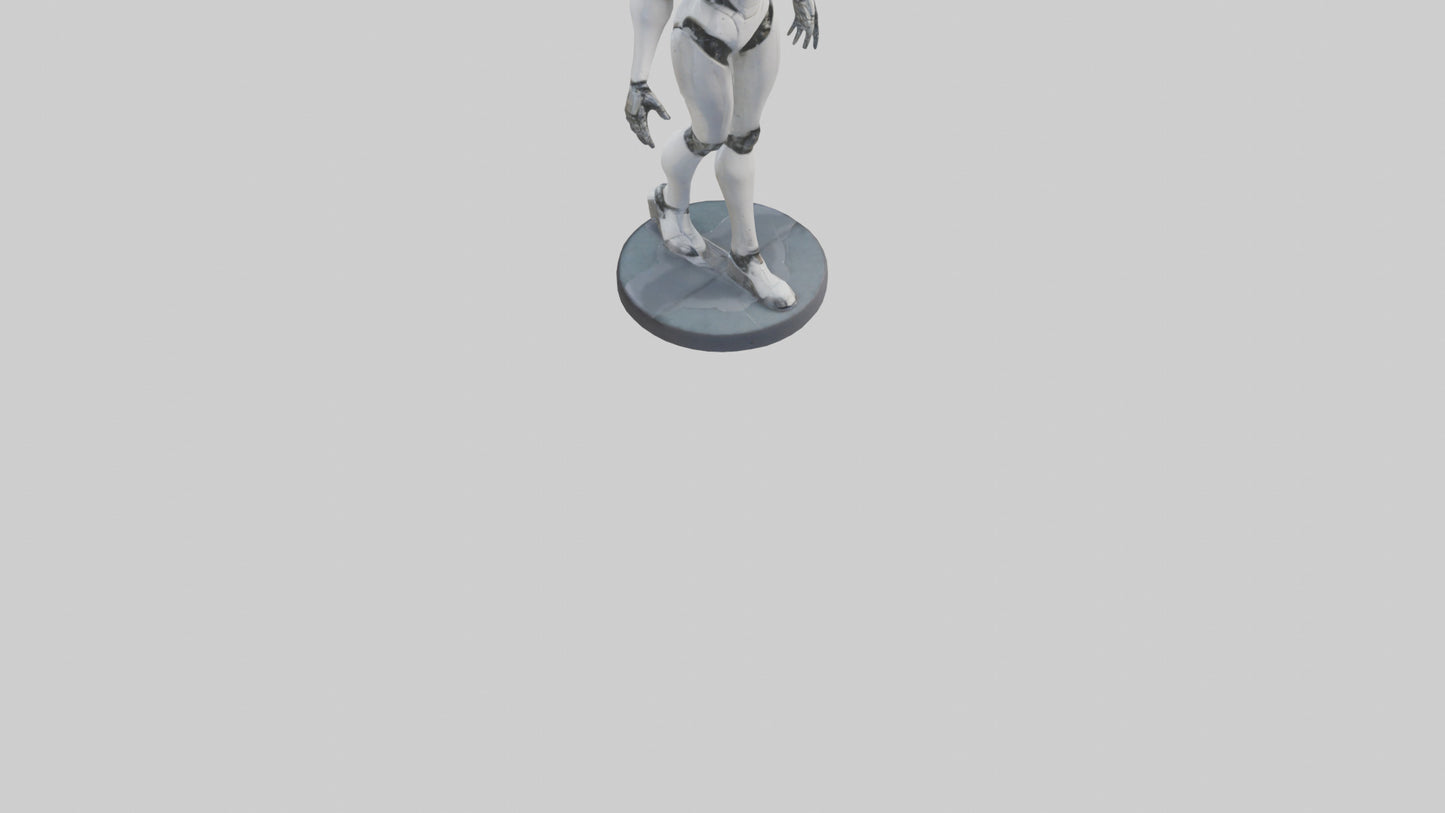 3D model RoboPilot statue model VR / AR / low-poly