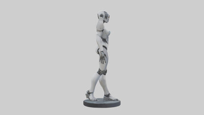 3D model RoboPilot statue model VR / AR / low-poly