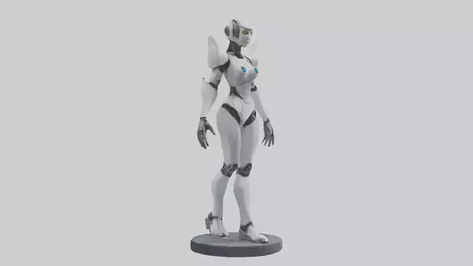 3D model RoboPilot statue model VR / AR / low-poly