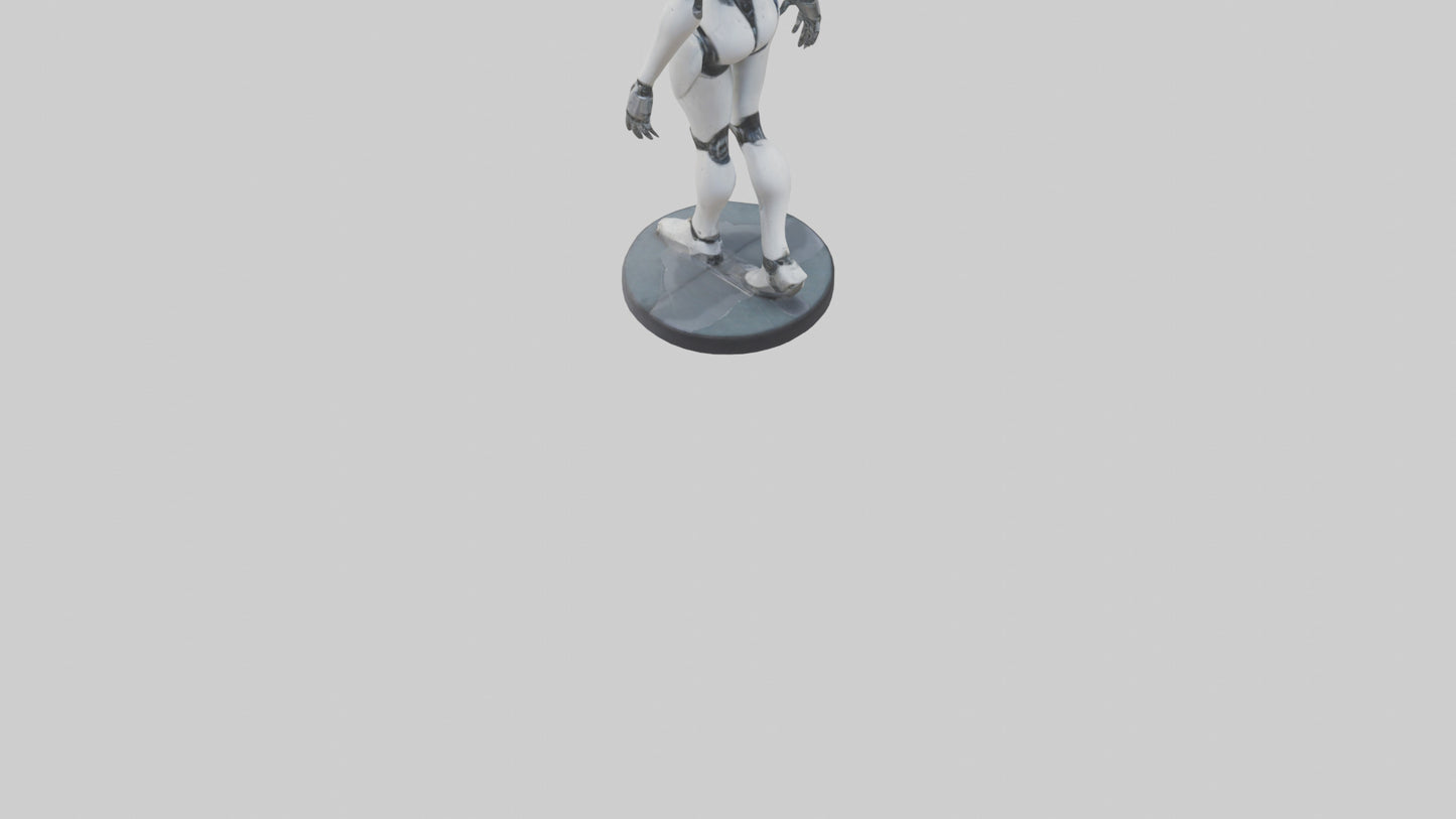 3D model RoboPilot statue model VR / AR / low-poly