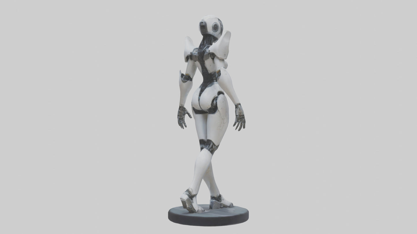 3D model RoboPilot statue model VR / AR / low-poly