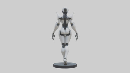 3D model RoboPilot statue model VR / AR / low-poly