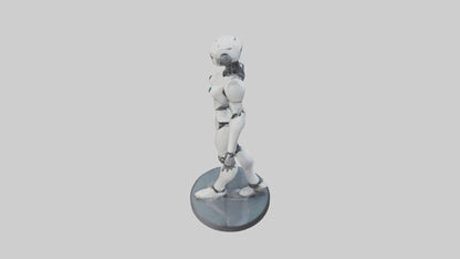 3D model RoboPilot statue model VR / AR / low-poly