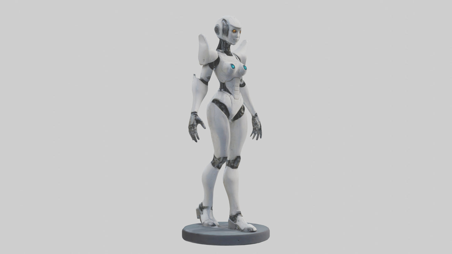 3D model RoboPilot statue model VR / AR / low-poly