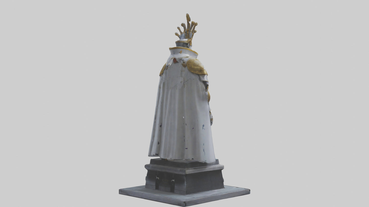 3D model Robot Emperor statue model VR / AR / low-poly