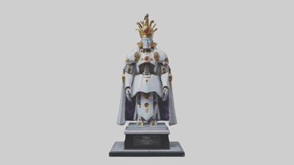 3D model Robot Emperor statue model VR / AR / low-poly