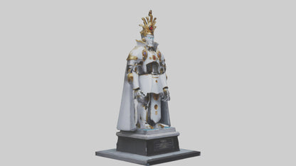 3D model Robot Emperor statue model VR / AR / low-poly