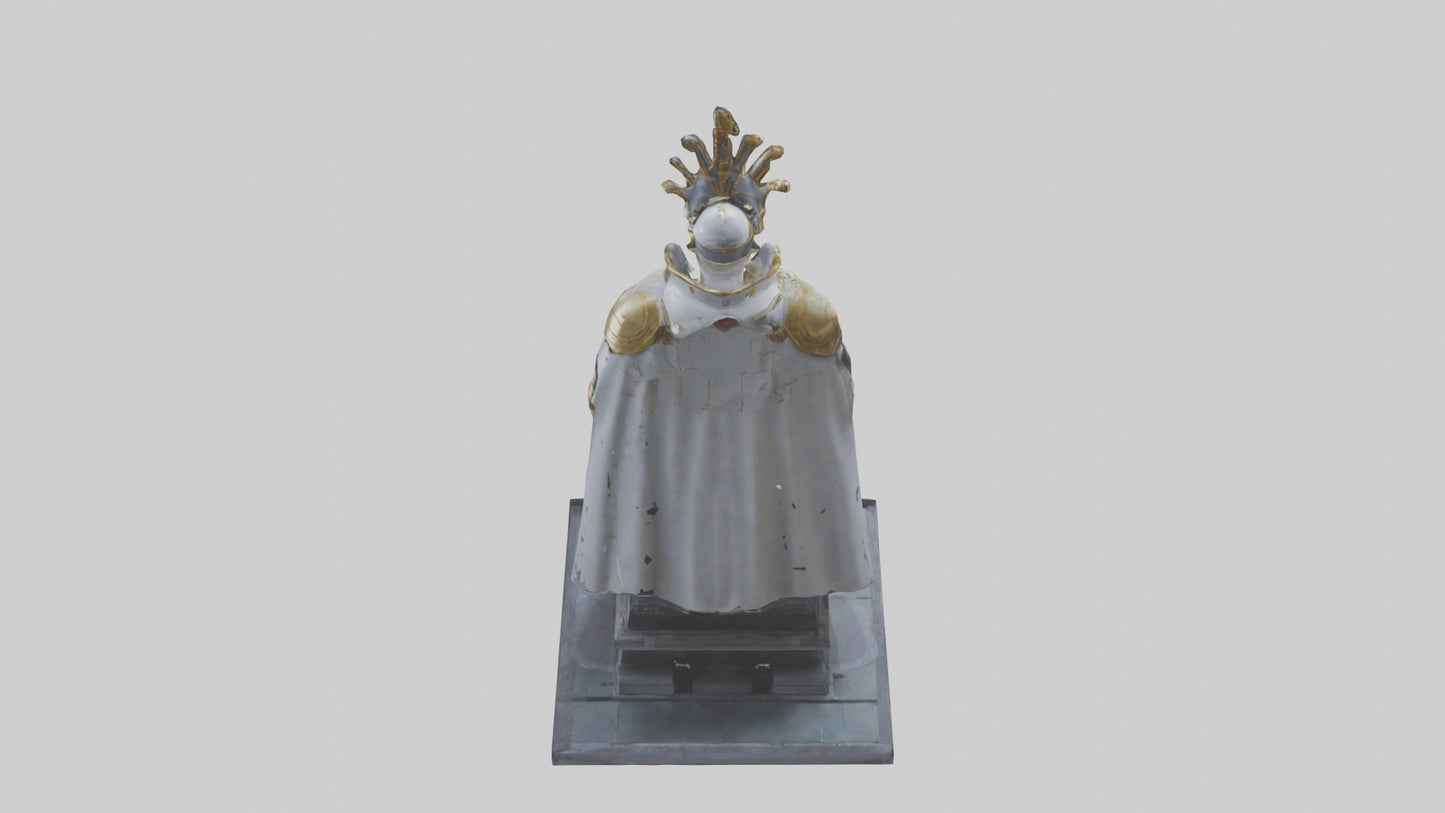 3D model Robot Emperor statue model VR / AR / low-poly