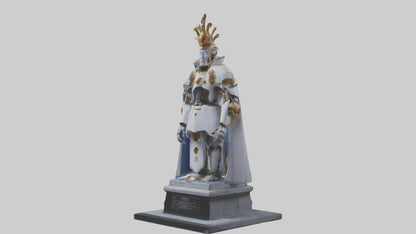 3D model Robot Emperor statue model VR / AR / low-poly