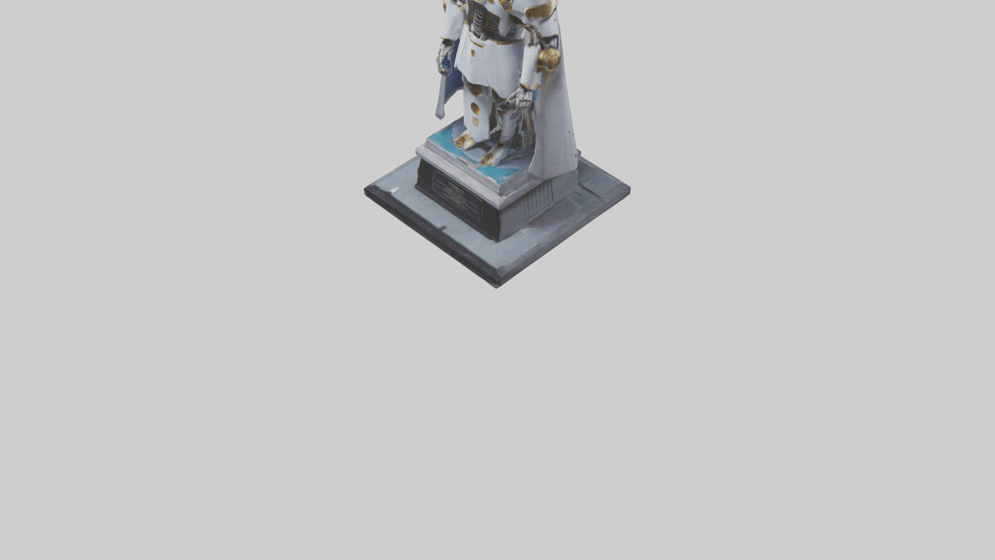 3D model Robot Emperor statue model VR / AR / low-poly