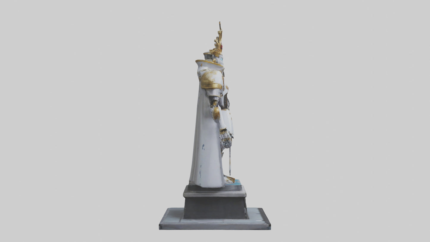 3D model Robot Emperor statue model VR / AR / low-poly