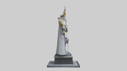 3D model Robot Emperor statue model VR / AR / low-poly