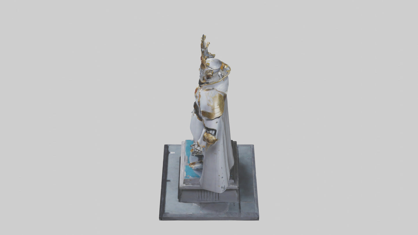 3D model Robot Emperor statue model VR / AR / low-poly