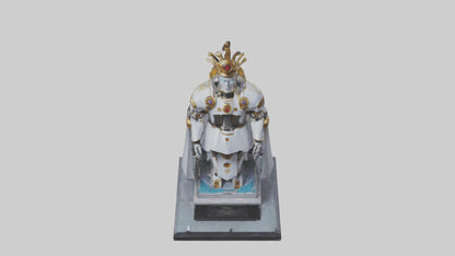 3D model Robot Emperor statue model VR / AR / low-poly
