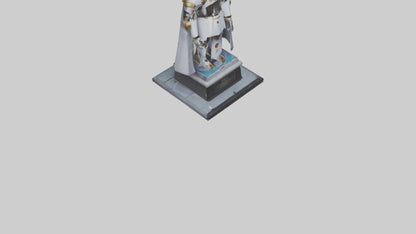 3D model Robot Emperor statue model VR / AR / low-poly