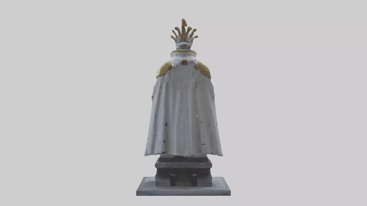 3D model Robot Emperor statue model VR / AR / low-poly